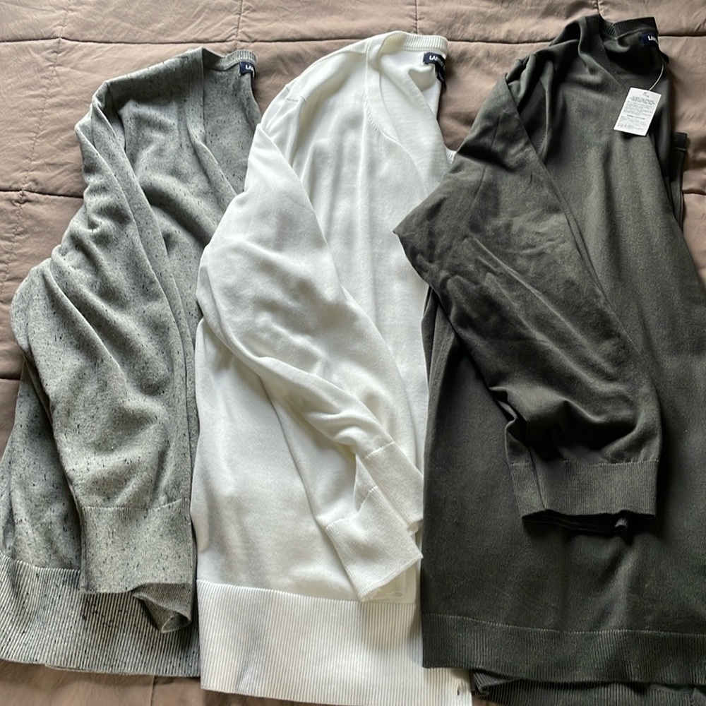 Women’s Lands End Cardigans (set of 3)